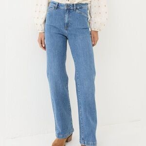Fat Face Elise Indigo Blue‎ Wide Leg Jeans Women’s Size 12R